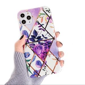 purple Floral iPhone 11/11Pro/11ProMax/ 7/8P Case